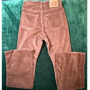 Levis 726 High Rise Flare Corduroy Pants Brown 25x30 A3410-0160